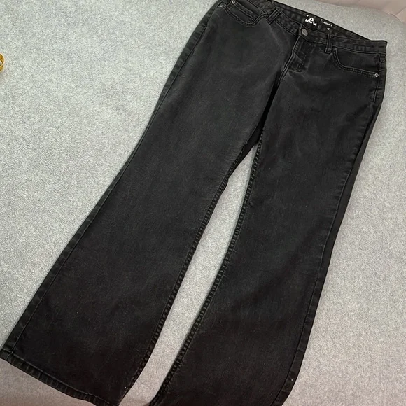 Lee Black Bootcut Jeans 10 Petite Stretch Denim High Rise Western - Picture 8 of 8